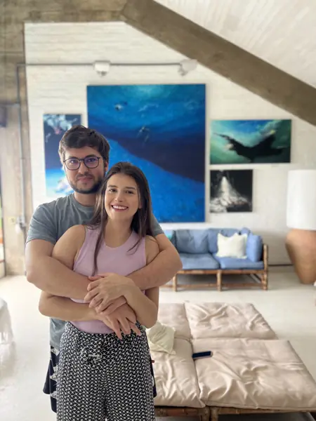 Um abraço em casa